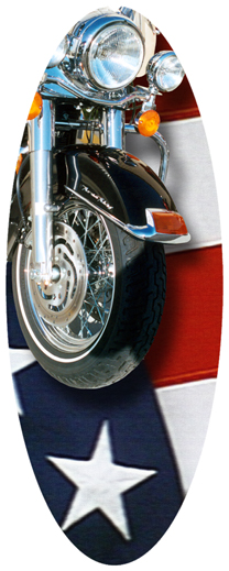 DNSA18-332 Biker on US Flag